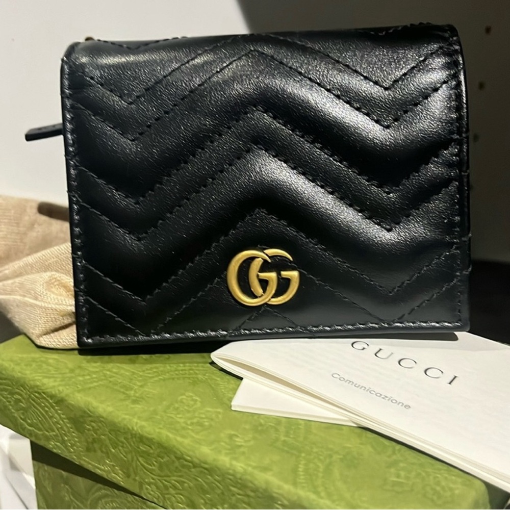 GG Marmont card case wallet